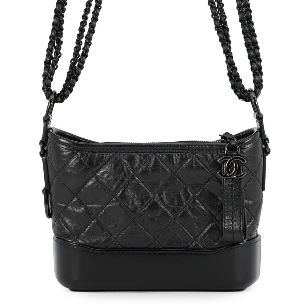 Chanel Chain Shoulder Bag Gabrielle de Small Hobo A91810 CHANEL Black Handbag...